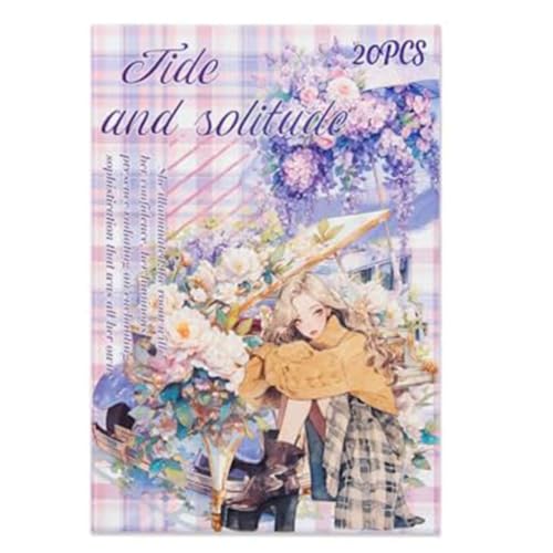 Wzxksoac Scrapbook-Aufkleber für Journaling, Washi-Aufkleber für Scrapbooking, 20 Blatt Zubehör C Wzxksoac Scrapbook-Aufkleber für Journaling, Washi-Aufkleber für Scrapbooking, 20 Blatt Zubehör C von Wzxksoac