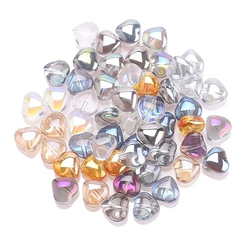 Bunte Herzperlen aus Glas in Herzform, gemischt, für Liebhaber, Herzperlen für Schmuckherstellung, Basteln, Freundschaftsarmbänder, 200 Stück Bunte Herzperlen aus Glas in Herzform, gemischt, für Liebhaber, Herzperlen für Schmuckherstellung, Basteln, Freundschaftsarmbänder, 200 Stück von X Hot Popcorn