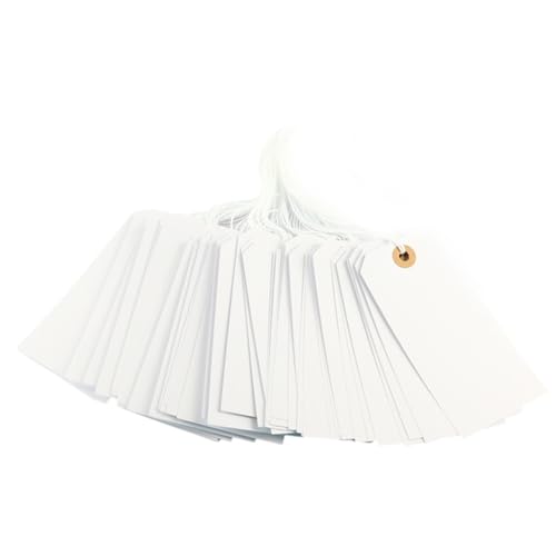 100 Stück perforierte Blanko-Preisetiketten, weiße Preisetiketten, Kleidung, Etiketten, Etiketten, Hängeetiketten 100 Stück perforierte Blanko-Preisetiketten, weiße Preisetiketten, Kleidung, Etiketten, Etiketten, Hängeetiketten von X-Institute