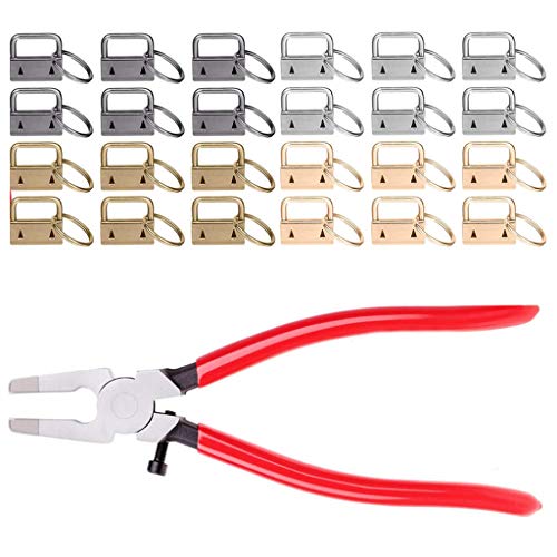 40 Stück 25 mm für Schlüssel-Schlüsselanhänger, Hardware mit Zange, Werkzeug-Set für Handgelenk, Schlüsselband, Montagezubehör 40 Stück 25 mm für Schlüssel-Schlüsselanhänger, Hardware mit Zange, Werkzeug-Set für Handgelenk, Schlüsselband, Montagezubehör von X-Institute