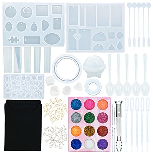 50-teiliges Set zur Schmuckherstellung mit Werkzeugen, Kristall-Epoxid-Herstellungsform, Halskette, Armband, Werkzeug zur Herstellung von Armbändern 50-teiliges Set zur Schmuckherstellung mit Werkzeugen, Kristall-Epoxid-Herstellungsform, Halskette, Armband, Werkzeug zur Herstellung von Armbändern von X-Institute
