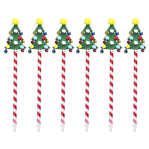 6 Stück Weihnachts-Kugelschreiber Studenten Schreibwaren Baum Weihnachtsmann Schneemann mit klingelnden Glocken 6 Stück Weihnachts-Kugelschreiber Studenten Schreibwaren Baum Weihnachtsmann Schneemann mit klingelnden Glocken von X-Institute