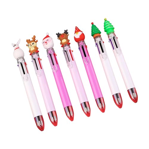 7 Stück Druckkugelschreiber, mehrfarbig, 0,7 mm, Shuttle-Stift, 6 Farbfasse, Kugelschreiber 7 Stück Druckkugelschreiber, mehrfarbig, 0,7 mm, Shuttle-Stift, 6 Farbfasse, Kugelschreiber von X-Institute