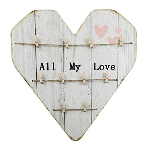 Bilderrahmen aus Holz, zum Aufhängen, Kartenhalter, Organizer, mehrere Bilder, Foto-Display für Hochzeit, Heimdekoration, Bilderrahmen zum Aufhängen, Wanddekoration, Bilderrahmen zum Aufhängen mit Bilderrahmen aus Holz, zum Aufhängen, Kartenhalter, Organizer, mehrere Bilder, Foto-Display für Hochzeit, Heimdekoration, Bilderrahmen zum Aufhängen, Wanddekoration, Bilderrahmen zum Aufhängen mit von X-Institute