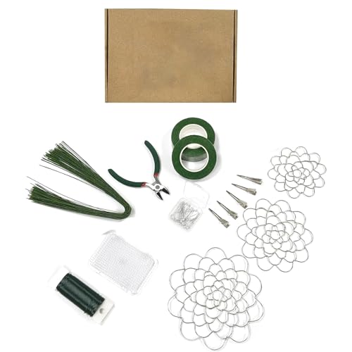Blumenarrangement-Kits, Blumenbänder, Guage, Blumenstieldraht, grüner Blumendraht für Blumenstrauß, Kranz, Bastelzubehör Blumenarrangement-Kits, Blumenbänder, Guage, Blumenstieldraht, grüner Blumendraht für Blumenstrauß, Kranz, Bastelzubehör von X-Institute