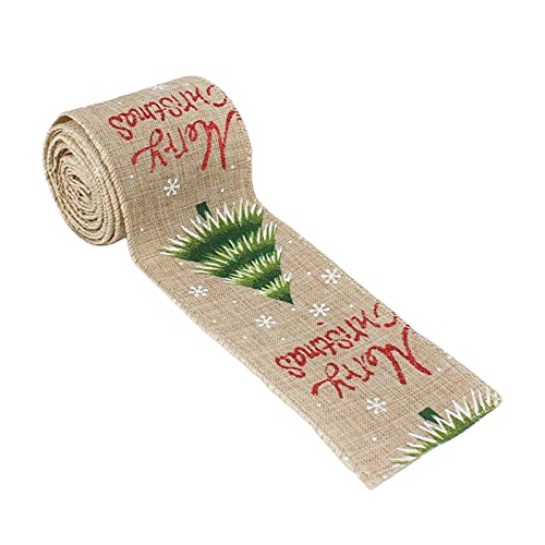 Breites Jute-Stoff-Bastelband mit Aufschrift "Merry Christmas", bedrucktes Band für Zuhause, Basteln, Dekoration, Verpackung, Geschenke, Weihnachtsbänder für Bastelarbeiten, dekoratives Geschenkband Breites Jute-Stoff-Bastelband mit Aufschrift "Merry Christmas", bedrucktes Band für Zuhause, Basteln, Dekoration, Verpackung, Geschenke, Weihnachtsbänder für Bastelarbeiten, dekoratives Geschenkband von X-Institute
