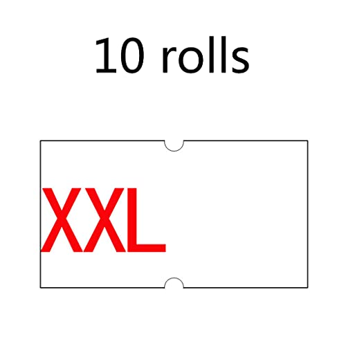Etiketten-Aufkleber-Rollen für Preisetiketten für Shop-Etiketten, 22 mm x 12 mm, 10 Rollen Etiketten-Aufkleber-Rollen für Preisetiketten für Shop-Etiketten, 22 mm x 12 mm, 10 Rollen von X-Institute