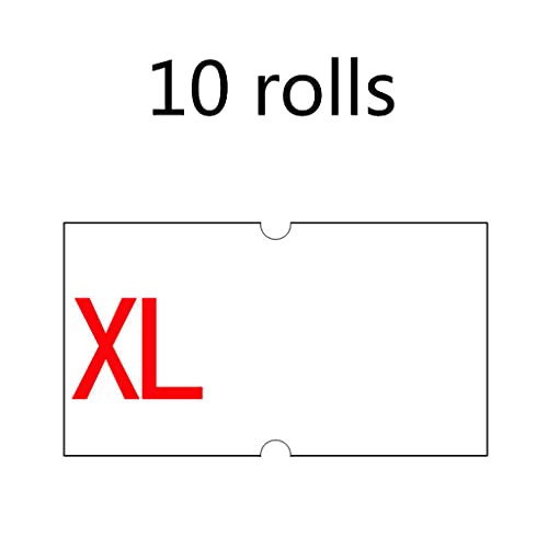 Etiketten-Aufkleber-Rollen für Preisetiketten für Shop-Etiketten, 22 mm x 12 mm, 10 Rollen Etiketten-Aufkleber-Rollen für Preisetiketten für Shop-Etiketten, 22 mm x 12 mm, 10 Rollen von X-Institute