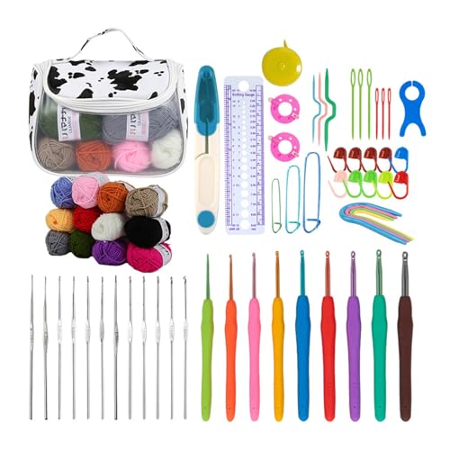 Häkelnadel-Set, ergonomische Stricknadelwebart, Garn-Kits mit Aufbewahrungskoffer und Häkelnadel-Zubehör, Häkelnadel-Set mit Etui, Häkelnadel-Set für Garn-Häkelnadel-Set, Anfänger Häkelnadel-Set, ergonomische Stricknadelwebart, Garn-Kits mit Aufbewahrungskoffer und Häkelnadel-Zubehör, Häkelnadel-Set mit Etui, Häkelnadel-Set für Garn-Häkelnadel-Set, Anfänger von X-Institute