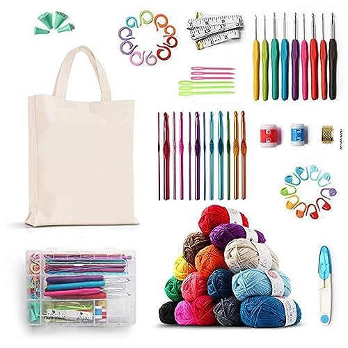 Häkelnadel-Set mit 73 Nadeln, Bastelscheren, Markern zum Basteln von Pullovern, Schals und Mützen, Häkelzubehör, Häkel- und Strickzubehör, komplettes Häkelwerkzeug-Set Häkelnadel-Set mit 73 Nadeln, Bastelscheren, Markern zum Basteln von Pullovern, Schals und Mützen, Häkelzubehör, Häkel- und Strickzubehör, komplettes Häkelwerkzeug-Set von X-Institute