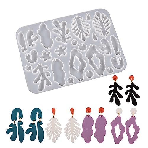 Kristall-Epoxidharz-Ohrringe, Schmuckformen, hängende Anhänger, Dekoration, mehrere Stile, unregelmäßige Silikonform Kristall-Epoxidharz-Ohrringe, Schmuckformen, hängende Anhänger, Dekoration, mehrere Stile, unregelmäßige Silikonform von X-Institute