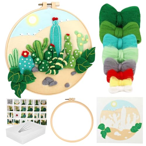 Nadelfilz-Starter-Stickset, Wollfilz, Bastelbedarf, Nadelfilz-Set für Anfänger, Nadelfilz-Wolle-Set, 36 Farben, Nadelfilz-Wolle-Set, Starter-Kits, Wollfilz Nadelfilz-Starter-Stickset, Wollfilz, Bastelbedarf, Nadelfilz-Set für Anfänger, Nadelfilz-Wolle-Set, 36 Farben, Nadelfilz-Wolle-Set, Starter-Kits, Wollfilz von X-Institute
