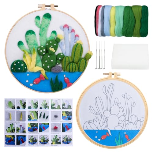 Nadelfilz-Starter-Stickset, Wollfilz, Bastelbedarf, Nadelfilz-Set für Anfänger, Nadelfilz-Wolle-Set, 36 Farben, Nadelfilz-Wolle-Set, Starter-Kits, Wollfilz Nadelfilz-Starter-Stickset, Wollfilz, Bastelbedarf, Nadelfilz-Set für Anfänger, Nadelfilz-Wolle-Set, 36 Farben, Nadelfilz-Wolle-Set, Starter-Kits, Wollfilz von X-Institute