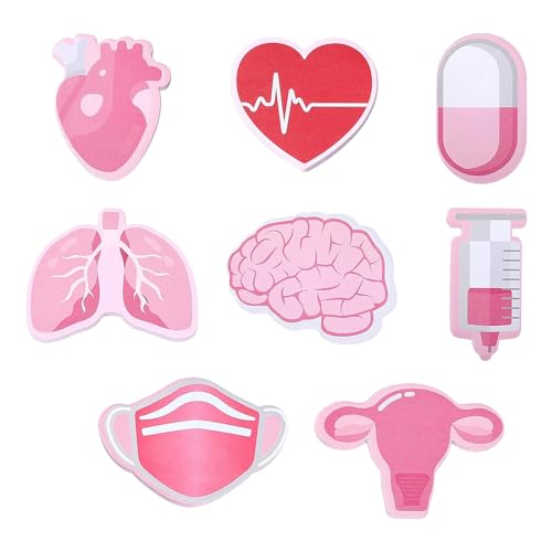 Selbstklebende Haftnotizen, beschreibbar, medizinisches Thema, Postnotizen, Schule, Büro, Krankenhausbedarf, für Studenten, 8 Stück Selbstklebende Haftnotizen, beschreibbar, medizinisches Thema, Postnotizen, Schule, Büro, Krankenhausbedarf, für Studenten, 8 Stück von X-Institute