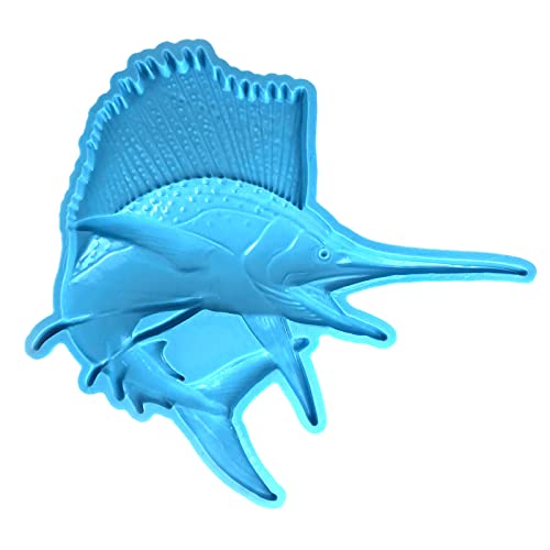 Silikonform in Schwertfischform, Epoxidharz, Dekoration, Tischdekoration, Werkzeug zur Herstellung von Ornamenten von X-Institute