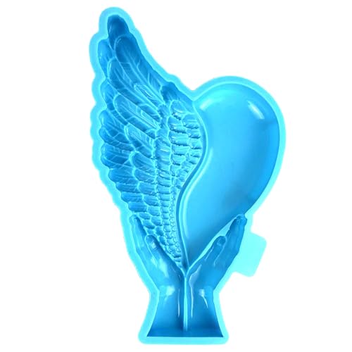 Silikonform mit Flügel-Herz, Epoxidharz, Tischdekoration, Dekoration, Gips, leicht zu reinigen Silikonform mit Flügel-Herz, Epoxidharz, Tischdekoration, Dekoration, Gips, leicht zu reinigen von X-Institute