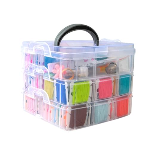 Stickgarn-Set in 150 Farben, mit 3-lagiger Aufbewahrungsbox und Zubehör für Bastelarbeiten, Freundschaftsarmband, Sticksets für Anfänger, Sticksets für Erwachsene, Sticksets mit 2 Sets Stickgarn-Set in 150 Farben, mit 3-lagiger Aufbewahrungsbox und Zubehör für Bastelarbeiten, Freundschaftsarmband, Sticksets für Anfänger, Sticksets für Erwachsene, Sticksets mit 2 Sets von X-Institute