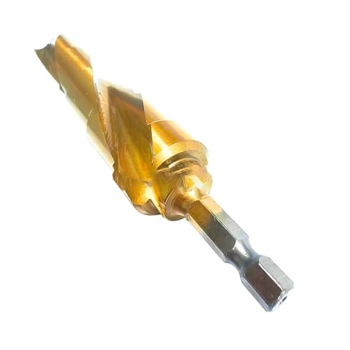 Stufenbohrer 1/4 Zoll Spiralen Rillenstufenbohrer für Blech Aluminium Metall Holz Lochbohrer Stufenbohrer 1/4 Zoll Spiralen Rillenstufenbohrer für Blech Aluminium Metall Holz Lochbohrer von X-Institute