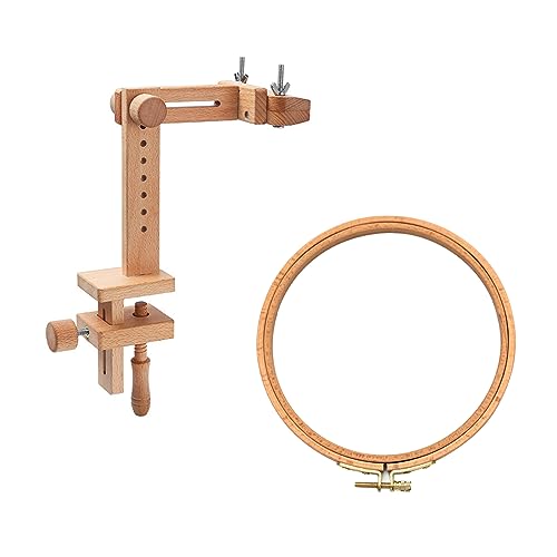 Verstellbarer Stickrahmen-Ständer aus Holz, Stickrahmen-Halter für Kreuzstich, Stickrahmen, Ständer für Stickrahmen, verstellbar, freihändiges Sticken Verstellbarer Stickrahmen-Ständer aus Holz, Stickrahmen-Halter für Kreuzstich, Stickrahmen, Ständer für Stickrahmen, verstellbar, freihändiges Sticken von X-Institute