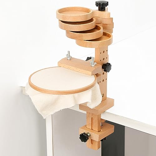 Verstellbarer Stickrahmenständer aus Holz, Stickrahmen, Halter für Kreuzstich, Stickrahmen, Stickrahmenhalter, Rundenständer, Stickrahmenhalter Verstellbarer Stickrahmenständer aus Holz, Stickrahmen, Halter für Kreuzstich, Stickrahmen, Stickrahmenhalter, Rundenständer, Stickrahmenhalter von X-Institute