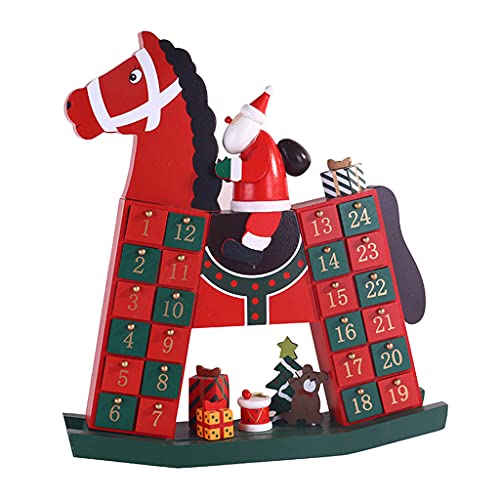 Weihnachtlicher Countdown-Kalender, Reitpferd, Holz, 24 Tage, Party, 24 Schubladen Weihnachtlicher Countdown-Kalender, Reitpferd, Holz, 24 Tage, Party, 24 Schubladen von X-Institute