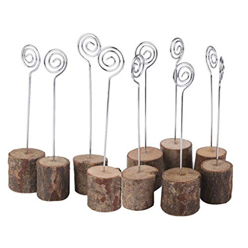 X-Institute 10 x Holz-Fotoclips, Namenskarten-Halter, Bilderrahmen-Lasche von X-Institute