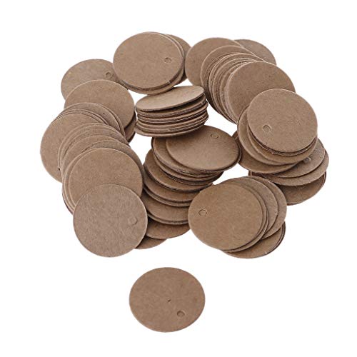X-Institute 100 Stück Kraftpapier-Etiketten, Hochzeit, Party, Gastgeschenke, 2 cm X-Institute 100 Stück Kraftpapier-Etiketten, Hochzeit, Party, Gastgeschenke, 2 cm von X-Institute
