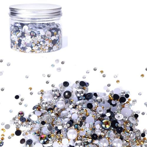 X-Institute 120 g/150 g gemischte flache Rückseite, Strasssteine zum Basteln, 3 mm - 10 mm, Harz-Perlen, Strasssteine für Nägel, Gesicht, Becher, gemischte Medien, Kunstbedarf X-Institute 120 g/150 g gemischte flache Rückseite, Strasssteine zum Basteln, 3 mm - 10 mm, Harz-Perlen, Strasssteine für Nägel, Gesicht, Becher, gemischte Medien, Kunstbedarf von X-Institute