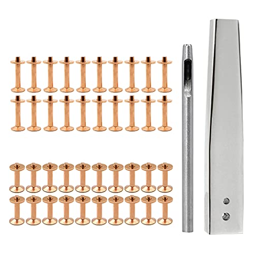 X-Institute 14/19 mm Ledernieten-Doppelkappen-Metallnieten mit Zange, Befestigungsset für Lederhandwerk-Ersatz von X-Institute