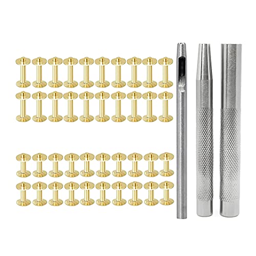 X-Institute 14/19 mm Ledernieten-Doppelkappen-Metallnieten mit Zange, Befestigungsset für Lederhandwerk-Ersatz von X-Institute