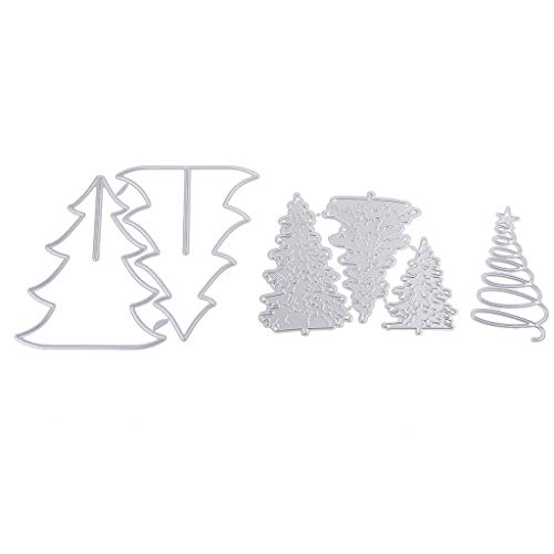 X-Institute 3-teiliges Stanzformen-Set aus Stahl, Cartoon-Baum, Stanzformen, Metallstempel, Formen, 3D von X-Institute