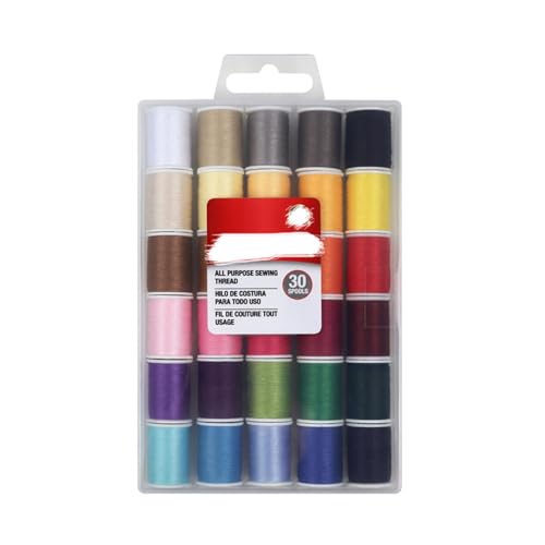 X-Institute 30 Rollen Polyester-Nähgarn für Nähmaschine, Handnähen, Stickerei, 45,7 m, Stickgarn, Zubehör, Polyestergarn zum Nähen X-Institute 30 Rollen Polyester-Nähgarn für Nähmaschine, Handnähen, Stickerei, 45,7 m, Stickgarn, Zubehör, Polyestergarn zum Nähen von X-Institute