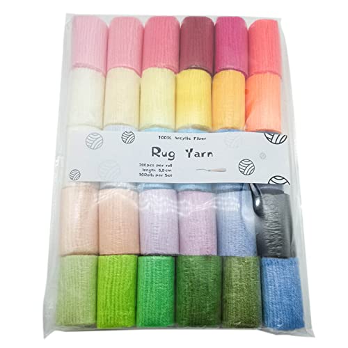 X-Institute 30 verschiedene Farben, vorgeschnittenes Wollgarn-Set, Stricken, Bastelgarn für die Herstellung von Knott-Teppichen, buntes Nähgarn, Faden, Teppiche, Garn, Schnittwolle, Garn-Set X-Institute 30 verschiedene Farben, vorgeschnittenes Wollgarn-Set, Stricken, Bastelgarn für die Herstellung von Knott-Teppichen, buntes Nähgarn, Faden, Teppiche, Garn, Schnittwolle, Garn-Set von X-Institute