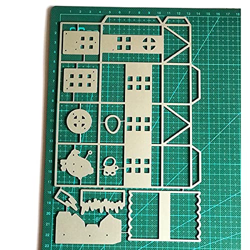 X-Institute 3D-Metall-Stanzschablone, Motiv: Osterkükenhaus-Design, Schablone, Sammelalbum, Papier, Karten, Scrapbooking, Stanzformen von X-Institute