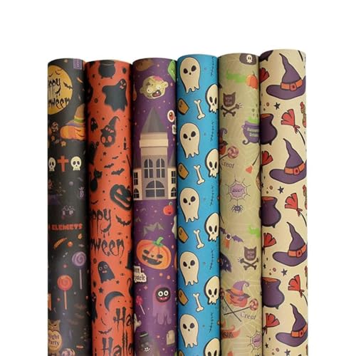 X-Institute 5 x Halloween-Geschenkpapier, Halloween-Druck, Geschenktüte X-Institute 5 x Halloween-Geschenkpapier, Halloween-Druck, Geschenktüte von X-Institute
