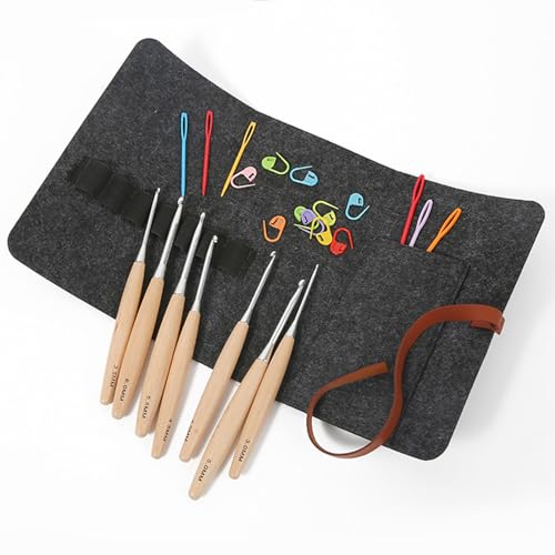 X-Institute 7-teiliges Häkelnadel-Set, ergonomische Holzgriffe, Häkelnadel mit Aufbewahrungstasche für Handstricken, Häkelnadel, Häkelnadel-Set, Häkelnadel für Häkelgarn X-Institute 7-teiliges Häkelnadel-Set, ergonomische Holzgriffe, Häkelnadel mit Aufbewahrungstasche für Handstricken, Häkelnadel, Häkelnadel-Set, Häkelnadel für Häkelgarn von X-Institute