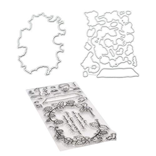 X-Institute And Bird Metall-Stanzformen und transparenter Stempel, Set für Scrapbooking, Fotoalbum, Dekoration von X-Institute