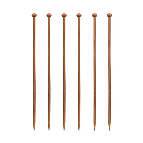 X-Institute Bambus-Häkelnadeln für Anfänger, handgefertigt, Bambus-Häkelnadeln, Bambus-Stricknadel für Garnarbeiten, 2,0 mm, 10,0 mm, Braun, Doppelspitzen-Stricken, 6 Stück X-Institute Bambus-Häkelnadeln für Anfänger, handgefertigt, Bambus-Häkelnadeln, Bambus-Stricknadel für Garnarbeiten, 2,0 mm, 10,0 mm, Braun, Doppelspitzen-Stricken, 6 Stück von X-Institute
