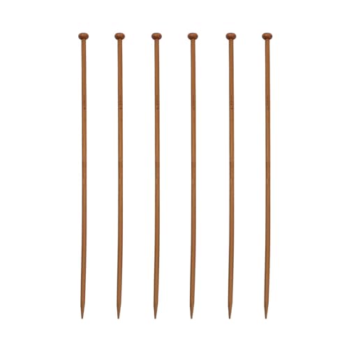 X-Institute Bambus-Häkelnadeln für Anfänger, handgefertigt, Bambus-Häkelnadeln, Bambus-Stricknadel für Garnarbeiten, 2,0 mm, 10,0 mm, Braun, Doppelspitzen-Stricken, 6 Stück X-Institute Bambus-Häkelnadeln für Anfänger, handgefertigt, Bambus-Häkelnadeln, Bambus-Stricknadel für Garnarbeiten, 2,0 mm, 10,0 mm, Braun, Doppelspitzen-Stricken, 6 Stück von X-Institute