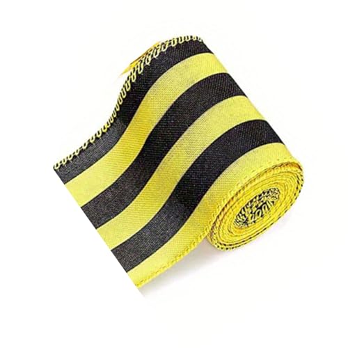 X-Institute Bienen-Festival-Hummelband, 1 Rolle, Stoffschleife, Ornament, Geschenkverpackung, für Bienen, Festival, Gäste, Geschenkverpackung X-Institute Bienen-Festival-Hummelband, 1 Rolle, Stoffschleife, Ornament, Geschenkverpackung, für Bienen, Festival, Gäste, Geschenkverpackung von X-Institute