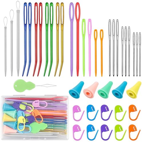 X-Institute Big Eyes Nähnadel, Handnähnadel, Lernnadel, Garnnadel-Kits, Stopfnadel, Metall, Nähnadel-Sets, Bastel- und Nähnadel von X-Institute