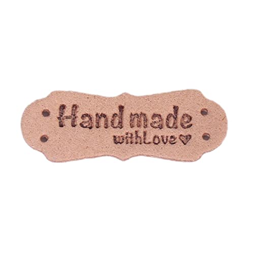 X-Institute Dekoratives Etikett mit Aufschrift "With Love", handgefertigt, für Lederkleidung, Mantel, Nähen, Stricken, 50 Stück X-Institute Dekoratives Etikett mit Aufschrift "With Love", handgefertigt, für Lederkleidung, Mantel, Nähen, Stricken, 50 Stück von X-Institute