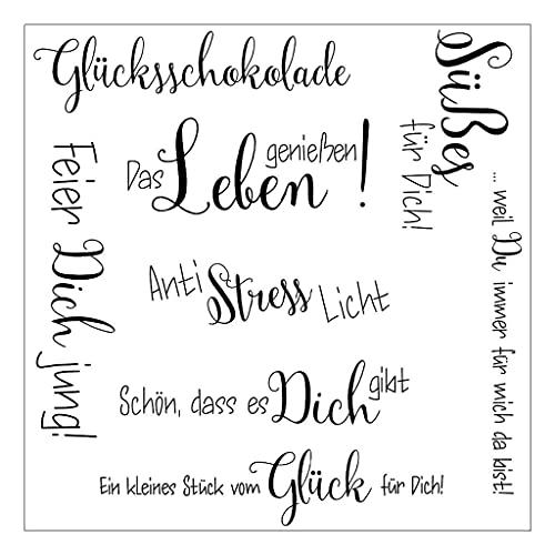 X-Institute Deutscher Silikonstempel Scrapbooking Fotoalbum Deko Papierkarte von X-Institute