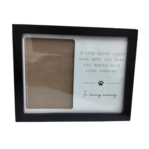 X-Institute Forever In Heart Bilderrahmen aus Holz, für 10,2 x 15,2 cm große Fotohalter für eine liebevolle Erinnerung an Haustier-Gedenkstätten X-Institute Forever In Heart Bilderrahmen aus Holz, für 10,2 x 15,2 cm große Fotohalter für eine liebevolle Erinnerung an Haustier-Gedenkstätten von X-Institute