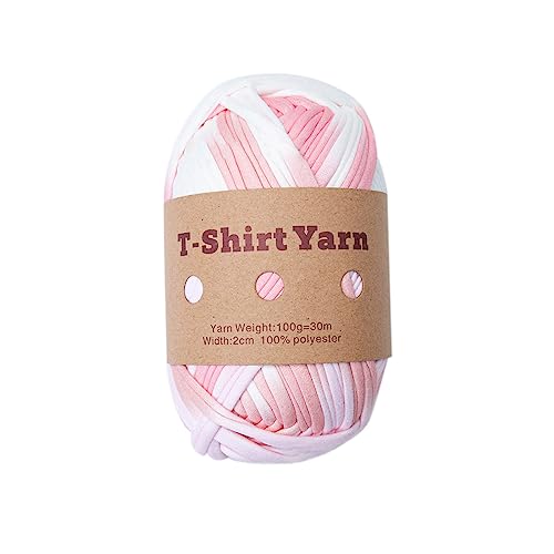 X-Institute Garn, Strickgarn, mehrfarbig, Polyester-Streifen für Häkelprojekte zur Herstellung von Taschen, Untersetzern, Korbkissen, T-Shirt-Garn X-Institute Garn, Strickgarn, mehrfarbig, Polyester-Streifen für Häkelprojekte zur Herstellung von Taschen, Untersetzern, Korbkissen, T-Shirt-Garn von X-Institute