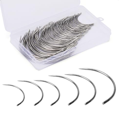 X-Institute Gebogene Nadel-Set, Leder-Nähnadel, Sattel, Nadel, Polsternadel, Sticknadel, Leder, Nähwerkzeug für Handwerk X-Institute Gebogene Nadel-Set, Leder-Nähnadel, Sattel, Nadel, Polsternadel, Sticknadel, Leder, Nähwerkzeug für Handwerk von X-Institute