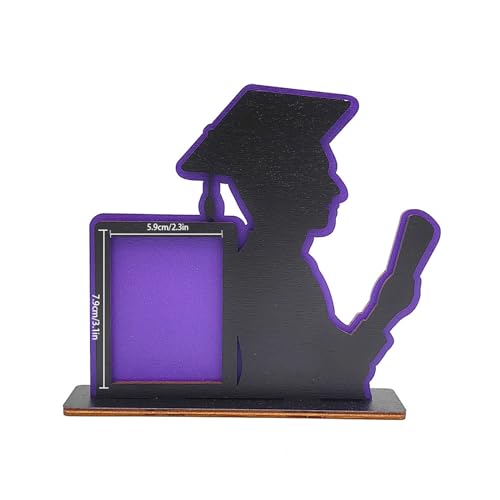 X-Institute Gravierter Holz-Bilderrahmen, einzigartige Dekoration für Zuhause und Wohnzimmer, Geschenk für Freunde, höhenverstellbar, Fotorahmen von X-Institute