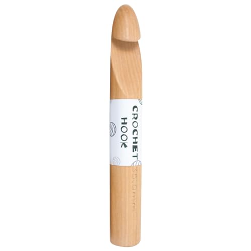 X-Institute Häkelnadel aus Buchenholz, für Anfänger, 30 mm, 35 mm dick, Häkelnadel aus Buchenholz, Häkelnadel für Garn, Handwerk, Baumwolle X-Institute Häkelnadel aus Buchenholz, für Anfänger, 30 mm, 35 mm dick, Häkelnadel aus Buchenholz, Häkelnadel für Garn, Handwerk, Baumwolle von X-Institute