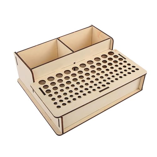 X-Institute Holz-Leder-Werkzeughalter, Lederwerkzeuge, Aufbewahrungsregal mit mehreren Löchern, Holz-Leder-Handwerkswerkzeuge, Organizer, Ständer, Lederarbeiten, Werkstatt, Aufbewahrung von X-Institute