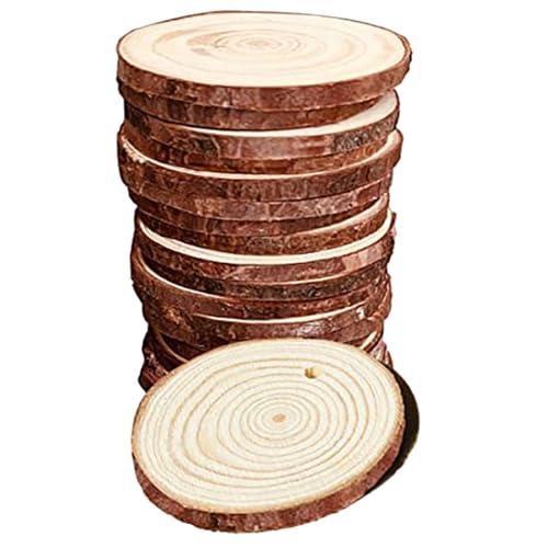 X-Institute Holzscheiben mit Loch, 5–6 cm, 6–7 cm, Holz, zum Bemalen, Basteln, Weihnachtsdekorationen, 20 Stück X-Institute Holzscheiben mit Loch, 5–6 cm, 6–7 cm, Holz, zum Bemalen, Basteln, Weihnachtsdekorationen, 20 Stück von X-Institute